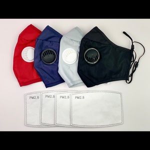 Set of 4 Mixed Color Breathable Face Masks